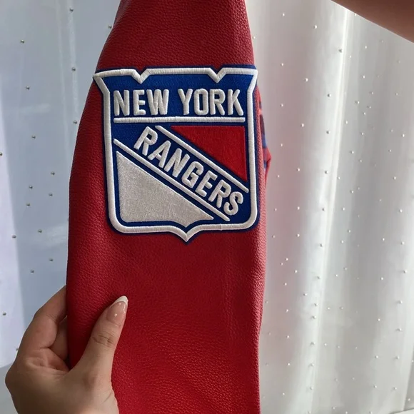 Men’s New NY Rangers Jacket Sz S Official Licensed Goods 2 Pkts In&Out Zip Frnt - Picture 7 of 16